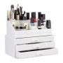 Makeup organizer with drawers 19x23.5x14cm., white