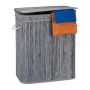 Laundry basket 63x55x35cm, 95L., gray/white
