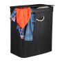 Laundry basket 63x55x35cm, 95L., black/white