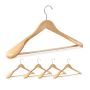 Clothes hangers 5 pcs., light brown/silver color