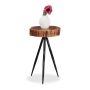 Side table 50x30x25cm., brown/black