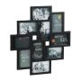 Collage of 10 photos 55x50x2.5cm., black color