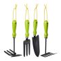 Tool set 4pcs, green/black