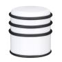 Door stop with rubber rings, white
