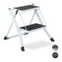 Household ladder 45x50x50cm., black/white