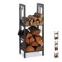 Firewood stand 100x40x30cm., dark gray