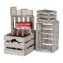 Set of 4 boxes, gray