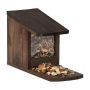 Vāveru barības barotava ar nojume 17,5x12x25cm., tumši brūna