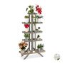 Flower stand with 5 shelves 142x83x25cm., gray