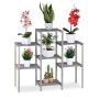 Flower stand with 7 shelves 86x95x29cm., gray
