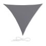 Triangular sun awning 400x400x400cm., gray