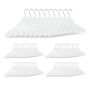 Clothes hangers 50pcs, white/silver color