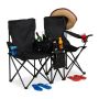 Two-seater camping chair 89x146x46cm., black