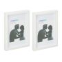 Set of 2 photo frames 32.5x22.5x3.5cm., white