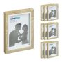 Set of 10 photo frames 17x12.5x2cm., light brown/white