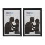 Set of 2 photo frames 16x11x8.5cm, black