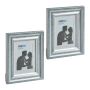 Set of 2 photo frames 25x20x2cm., silver color