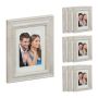 Set of 10 photo frames 23.5x18.5x1.5cm., beige