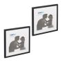 Set of 2 photo frames 41x41x2.5cm, black