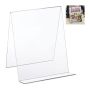 Transparent book stand 24x20x20cm.