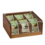 Tējas maisiņu organizators 9,5x22x20,5cm., tumši brūns