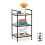 Living room shelf 71x39x32.5cm., light brown/black