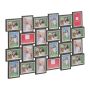 Collage of 24 photos 61.5x91x2cm., gray/white