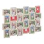Collage of 24 photos 61.5x91x2cm., light brown/white