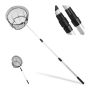 Telescopic fishing pole 166x36cm., silver/black
