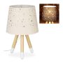 Table lamp 40x25.5cm., pink/light brown/white