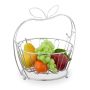 Fruit basket 28.5x28x23cm., silver color