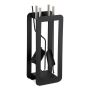 Komplektā 4 kamīna instrumenti un statīvs 59x22,5x16cm., melns/sudrabs