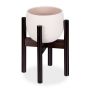 Adjustable flower stand 35.5x32x37.5cm., dark brown