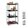 Living room shelf 124.5x58x34cm., black
