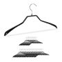 Clothes hangers 30pcs, black/silver color
