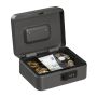 Cash box with digital code, black