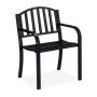 Metal garden chair 82x60x48.5cm., black