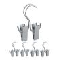 Clothes hangers 5 pcs., silver color