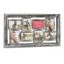 Collage of 8 photos 39.5x68x3cm., brown/silver color