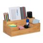 Writing instrument organizer 11x30x15 cm., light brown