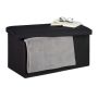 Hallway bench 38x76.5x38.5cm., black