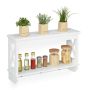 Kitchen wall shelf 40x66x20cm., white