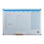 Magnetic board planner 60x90x5 cm., white