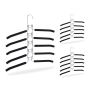 Clothes hangers 3 pcs., black/silver color