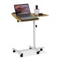 Laptop table 61x40cm., light brown/white
