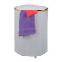 Laundry basket 60x45x45cm, 75L., gray/light brown