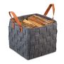 Saliekama soma ar rokturiem 29x31x31cm., tumši pelēka