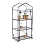 Transparent mini greenhouse nursery for plants 126x59x37cm., black