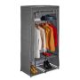 Fabric wardrobe 172x90x45cm., gray