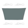 Trapezoidal sun awning 400x200x300, gray
